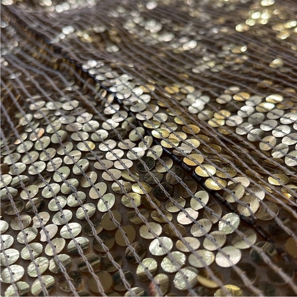 Vintage NWT Together Gold Sequin Sleeveless Mini Dress - Picture 5 of 10